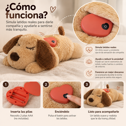 Peluche que simula latidos de corazón